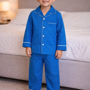 Royal Blue Kids Nightsuit – Premium Comfort Wear