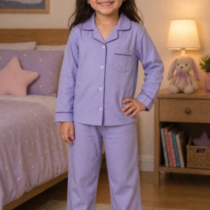 Lavender Kids Nightsuit – Soft & Stylish Sleepwear